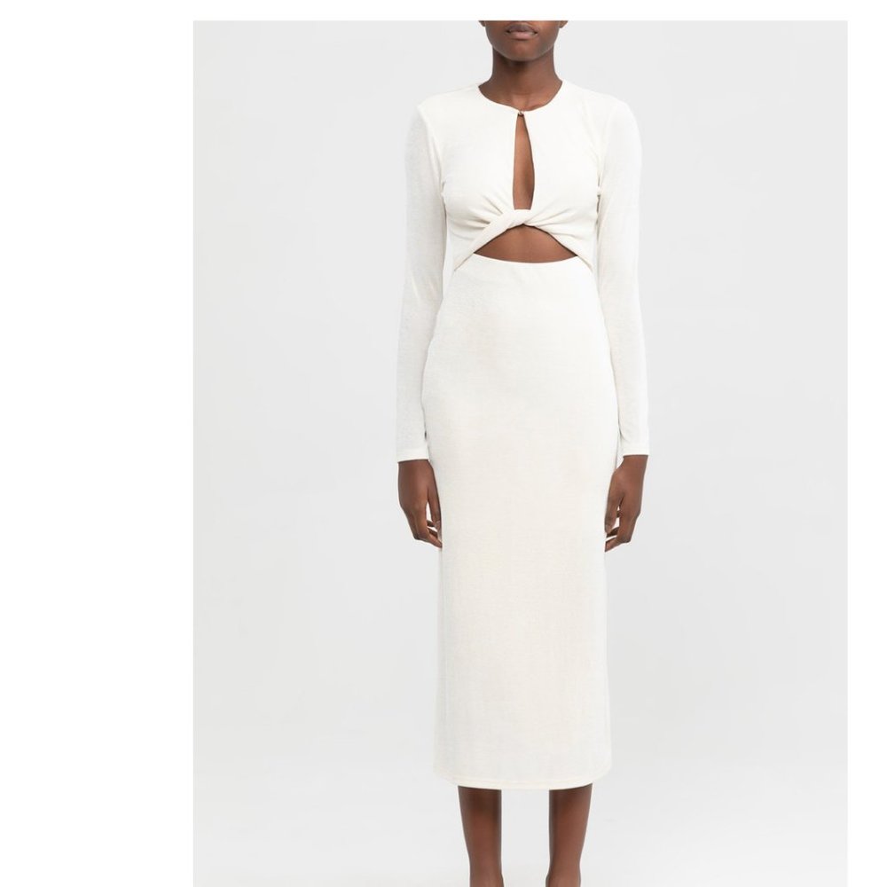 Significant Other White Midi Dress